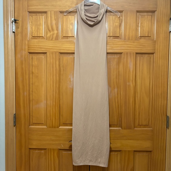 Wolford Fatal Cut Strapless Nude Midi Dress - Picture 10 of 14